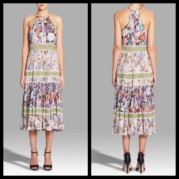 Rebecca Taylor Mixed Prints Dress‎ - Picture 1 of 9